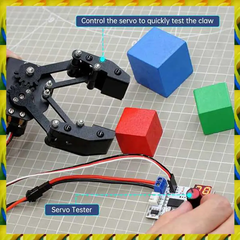 WFF Metal Mechanical Claw Robotic Gripper Digital Servo Alloy Big Claw Arm Manipulator Robot Diy Maker