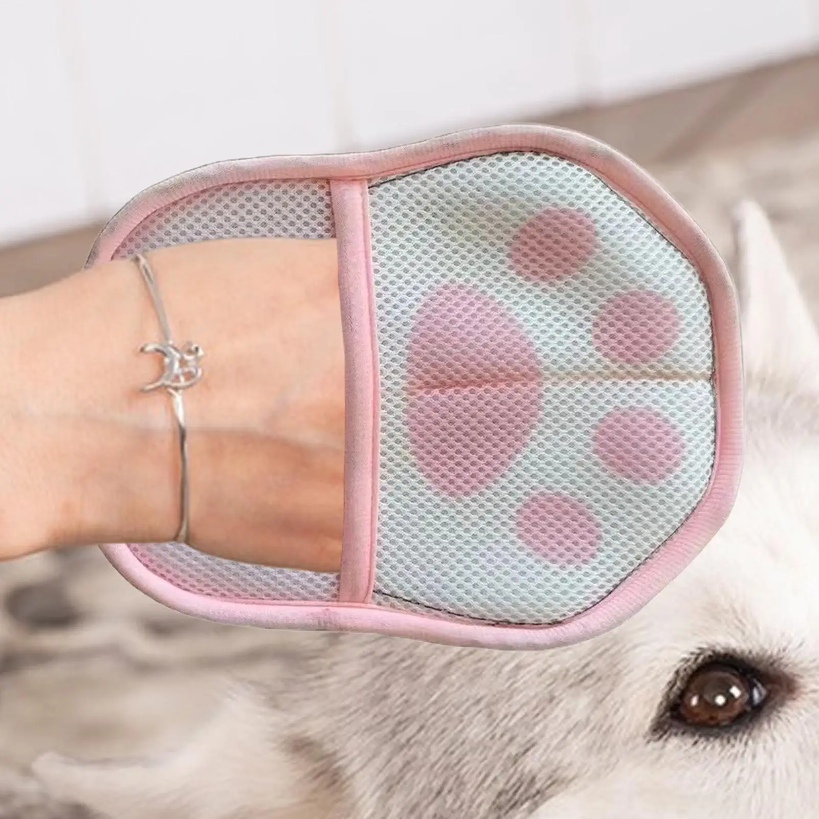 Pet Hair Removal Glove Fabric Lint Cleaning Tool Electrostatic Adsorption Cat Hair Cleaning Glove For Dog Bunny Clothing Carpet