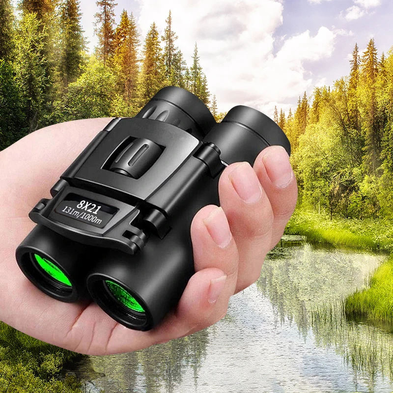 Telescope Binoculars 8x21 Bak4 Prism IPX4 Waterproof For Bird Watching Camping Concert Watching Hunting