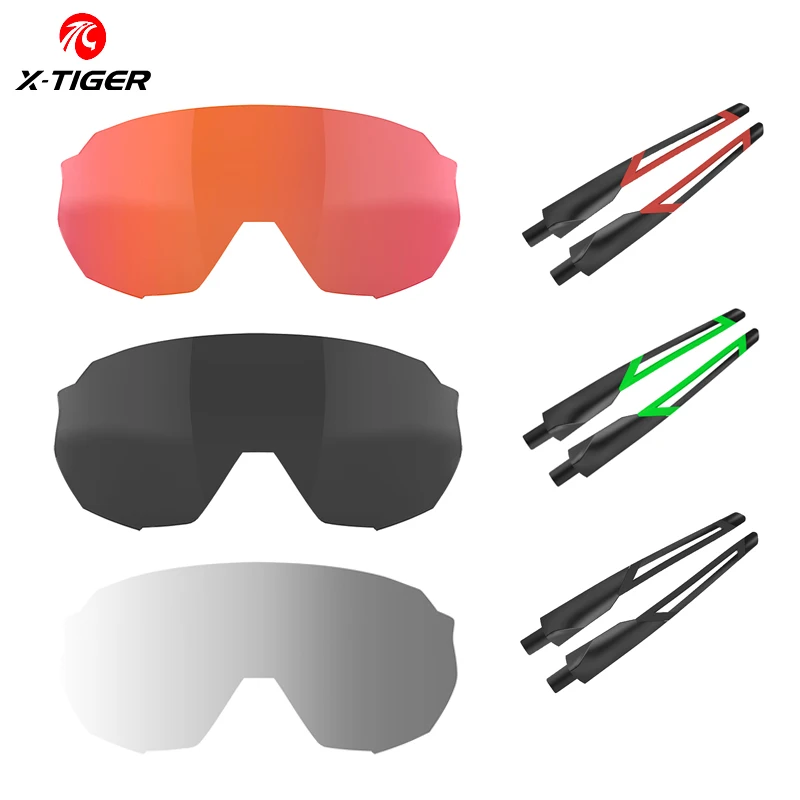 X-TIGER WJK 사이클링 안경 액세서리, 광변색 렌즈, 자전거 안경 발, 편광 렌즈 교체 렌즈, 근시 프레임 
