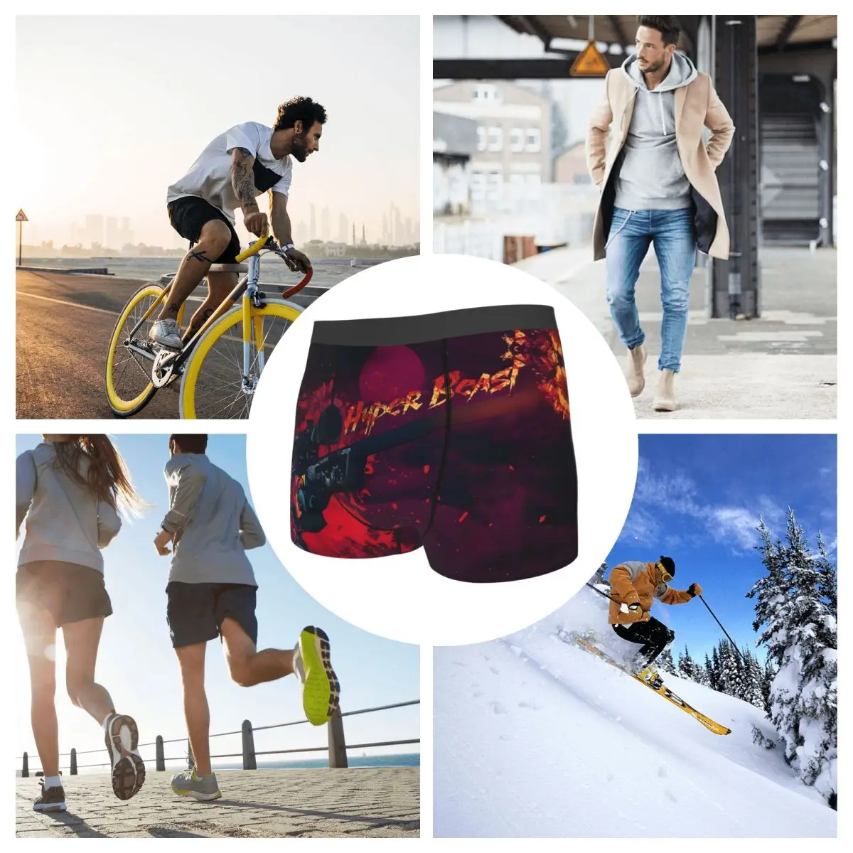 الملاكم السروال السراويل Hyper Beast غطاء صور سراويل الرجال الملابس الداخلية الناعمة لهدايا رجل رجل صديقها