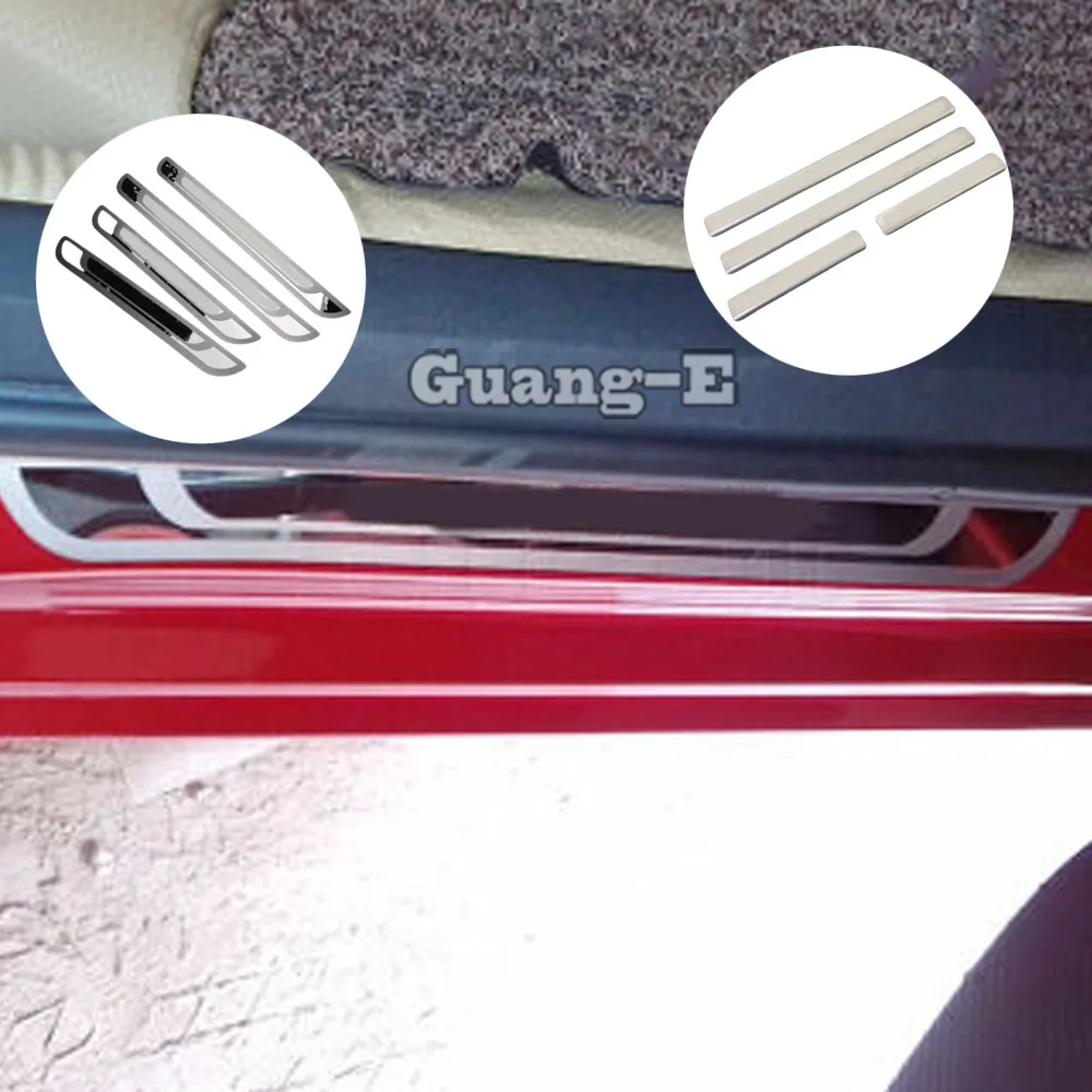 

Threshold Strip Cover Stainless Steel Door Scuff Plate Stick Frame External Pedal For Peugeot 301 2014 2015 2016 2017 2018 2019