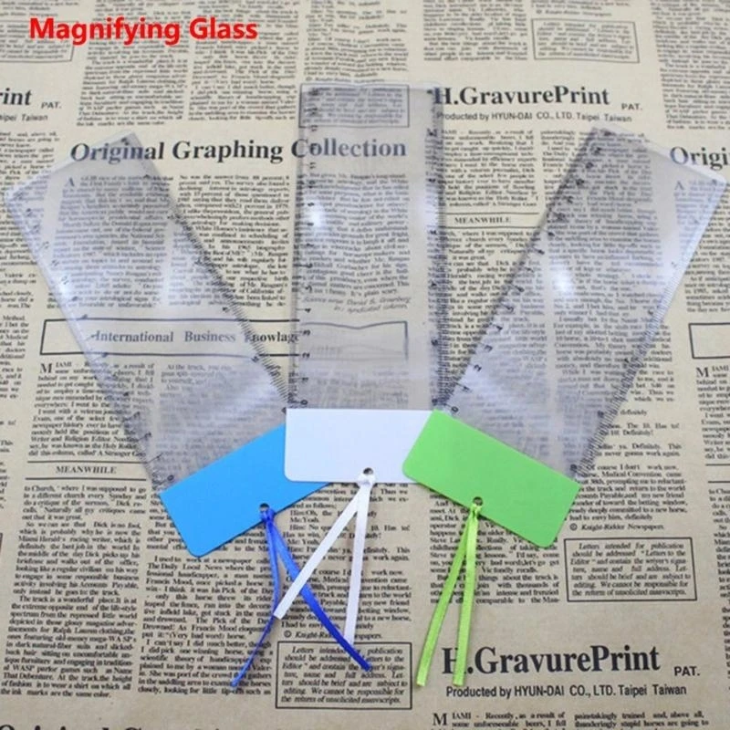 5asd Business Card TypePocket Ruler Magnifier Sheet Magnification