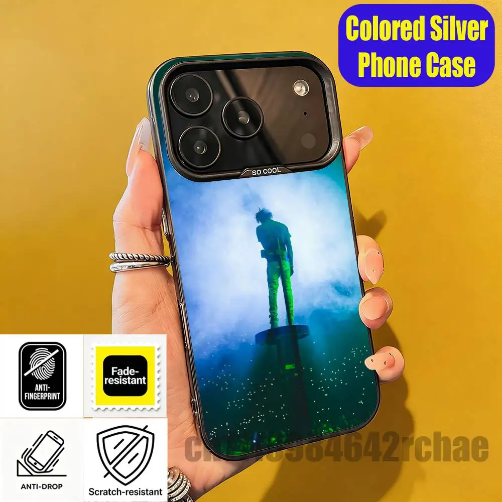 

For iPhone 14,16,12,15,13,17,11,E,Pro,Max,Plus,Air,Mini Custom Color Silver Shell