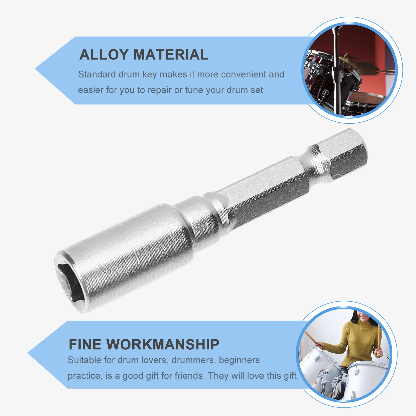 Drum Key Keys Useful Metal Tuning Adjustment Tool Alloy Drill Bit Percussion Universal Tuners