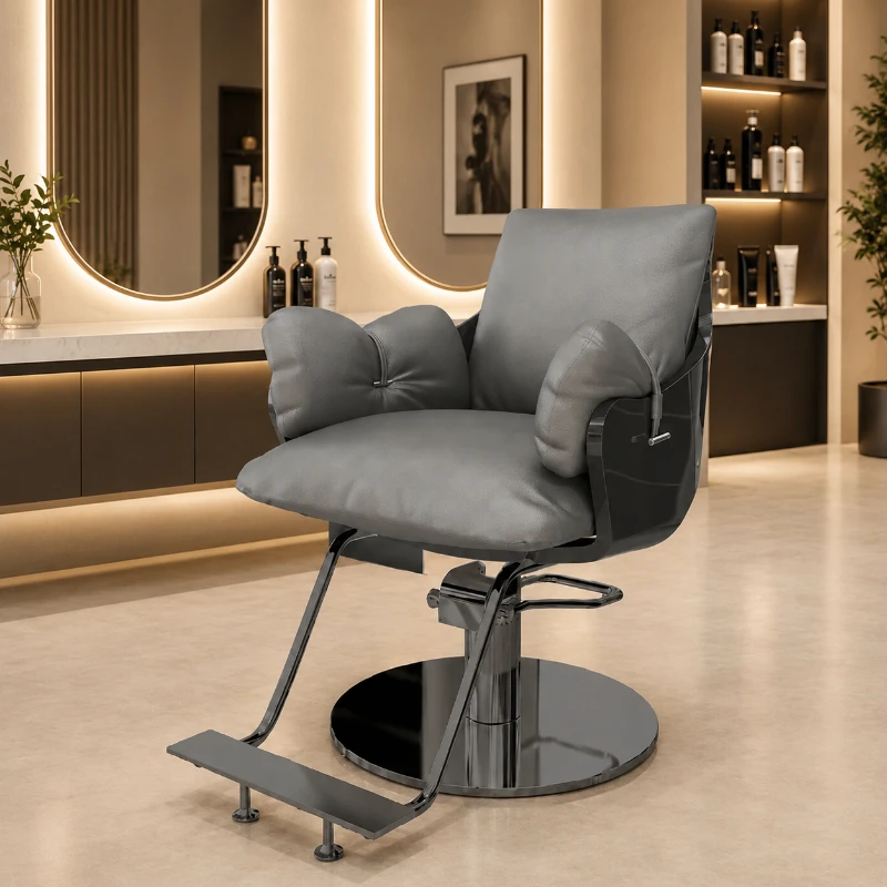 Ergonomic Nordic Barber Chairs Comfortable Modern Simple Luxury Salon Chair Quality Trendy Sillon Barbero Salon Furniture