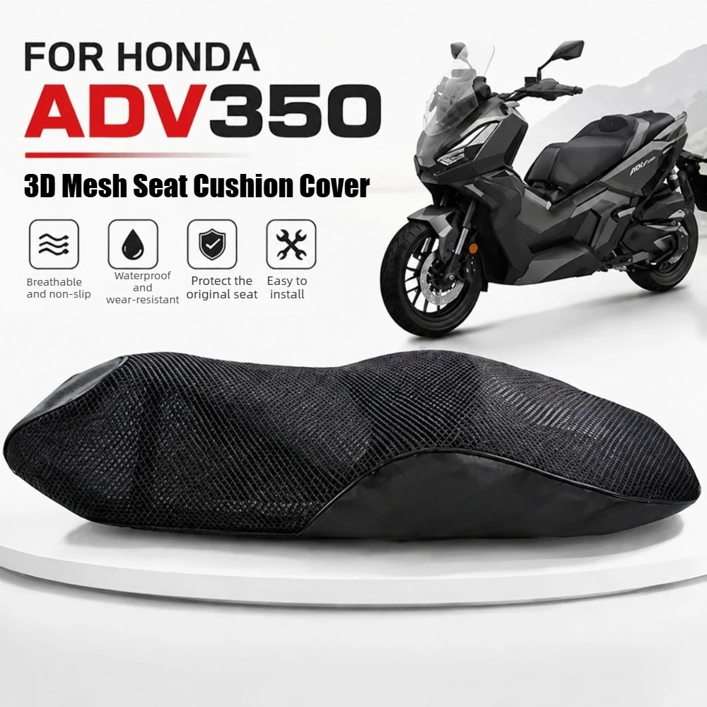 For Honda ADV350 ADV 350 Motorcycle Seat Cover 3D Mesh Breathable UV Resistant Cover Sunproof Heat Insulation Cushion Pad
