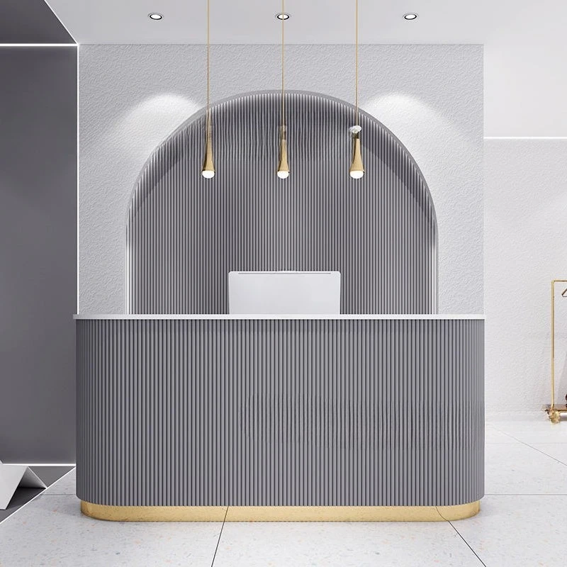 Simple Beauty Salon Reception Desk Simple Modern Clothing Store Light Luxury