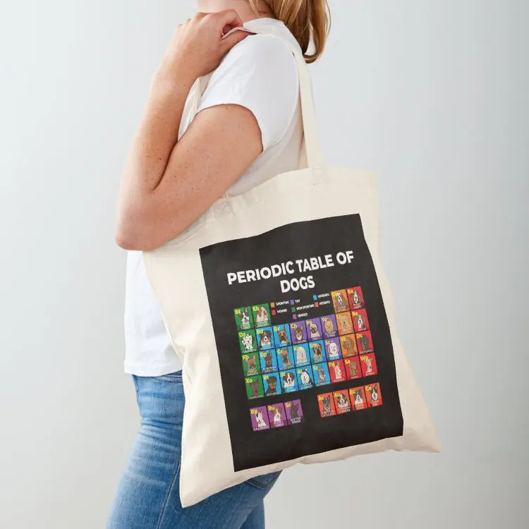

Periodic Table of Dogs, Dog Lover, Funny Science Tote Bag Portable shopping bag Women's shopper shopping bag cute pouch