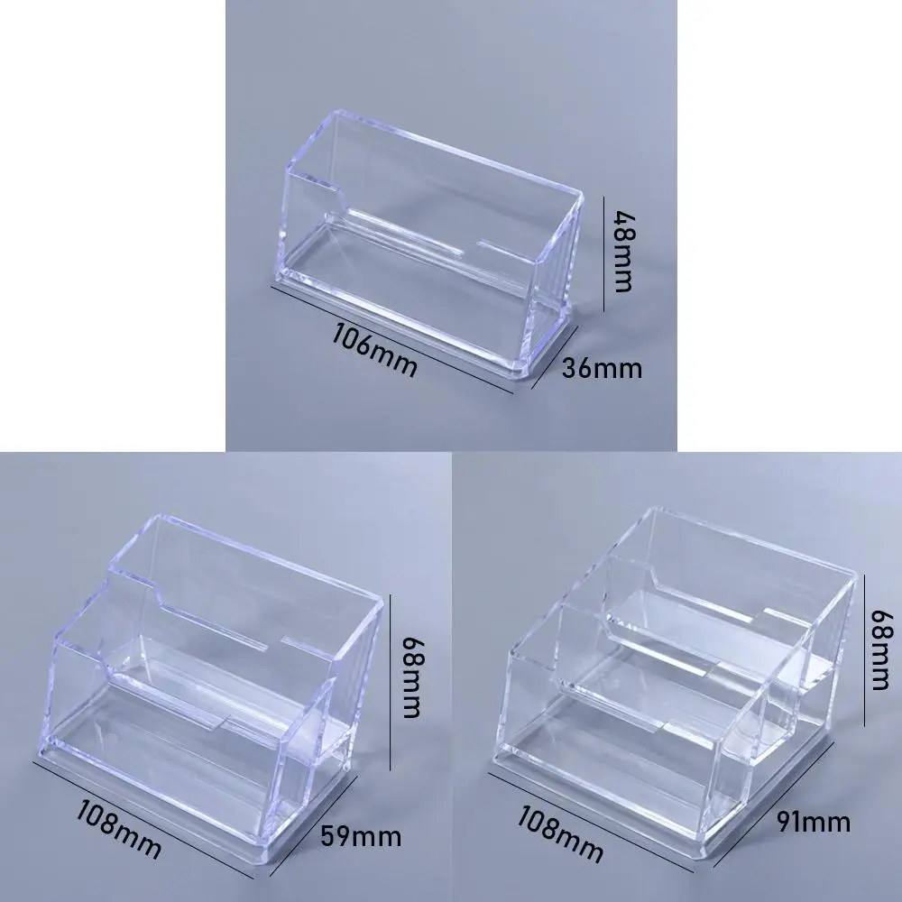 Holder Office Supplies Acrylic Storage Rack Home Name Card Rack Card Display Shelf Cards Display Stand Business Card Container