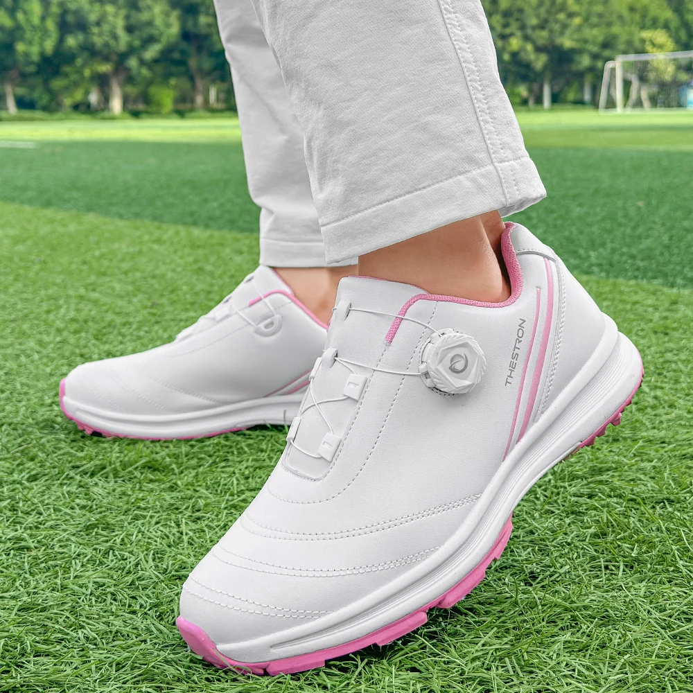 2026 New Golf Shoes Women's Professional Lightweight Golf Shoes Quick Strap Girls Outdoor Fitness Golf Shoes Size 35-43