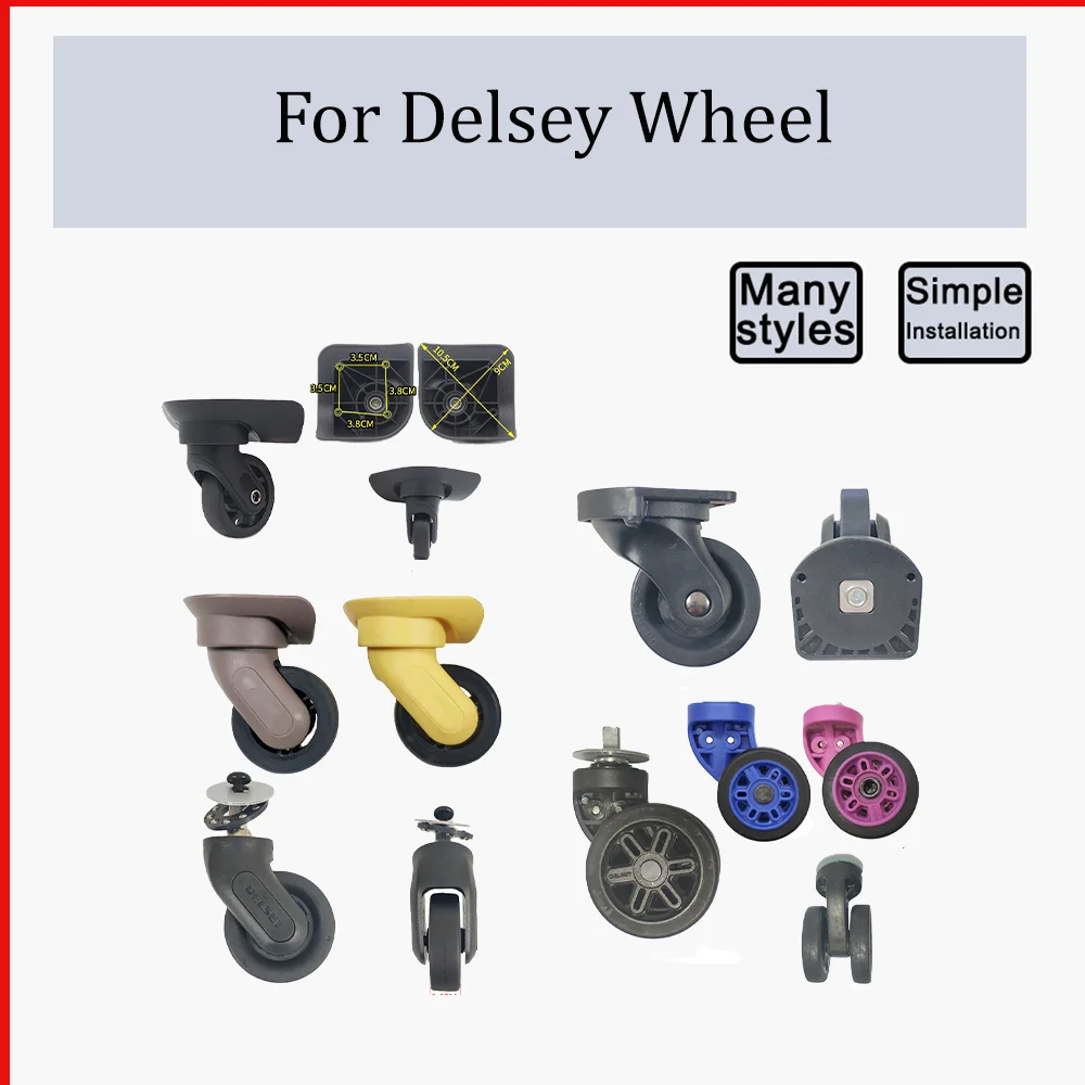 Adapt To Delsey Silent Wheel Universal Wheel Travel Suitcase Repair Travel Accessories Wheels Smooth Save Effort Suitcase