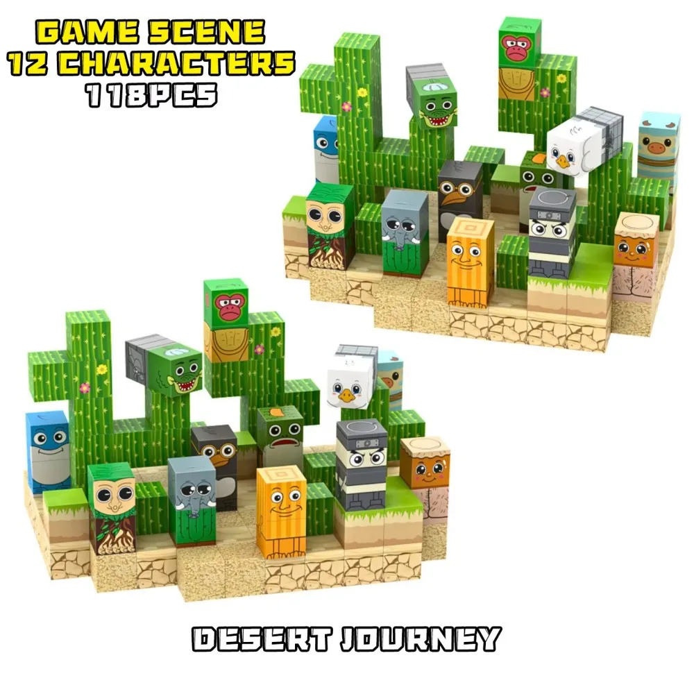 

Новинка 2025, магнитные строительные блоки, Tung Tung Sahur Tralalero, детский подарок, сборка игрушек, детские праздничные подарки