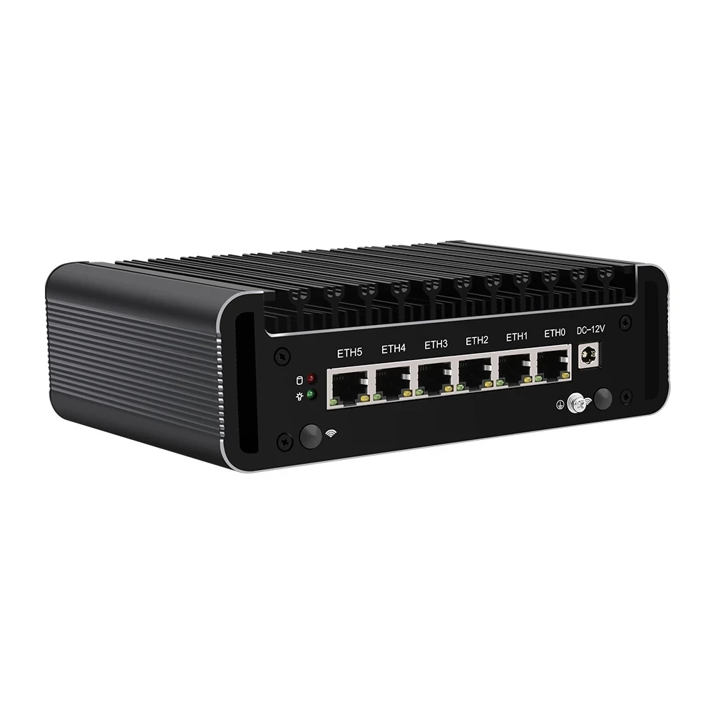 Imagem -02 - Mini Fanless Firewall Router Elkhart Lake Celeron J6413 J6412 6x Intel I226-v 2500mbps Nics pc Opnsense Proxmox 12th Gen