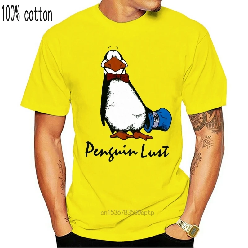 

Bloom County - Opus The Penguin Penguin Lust Graphic Tee O-Neck Fashion Casual High Quality Print T Shirt Summer Short Sleeves