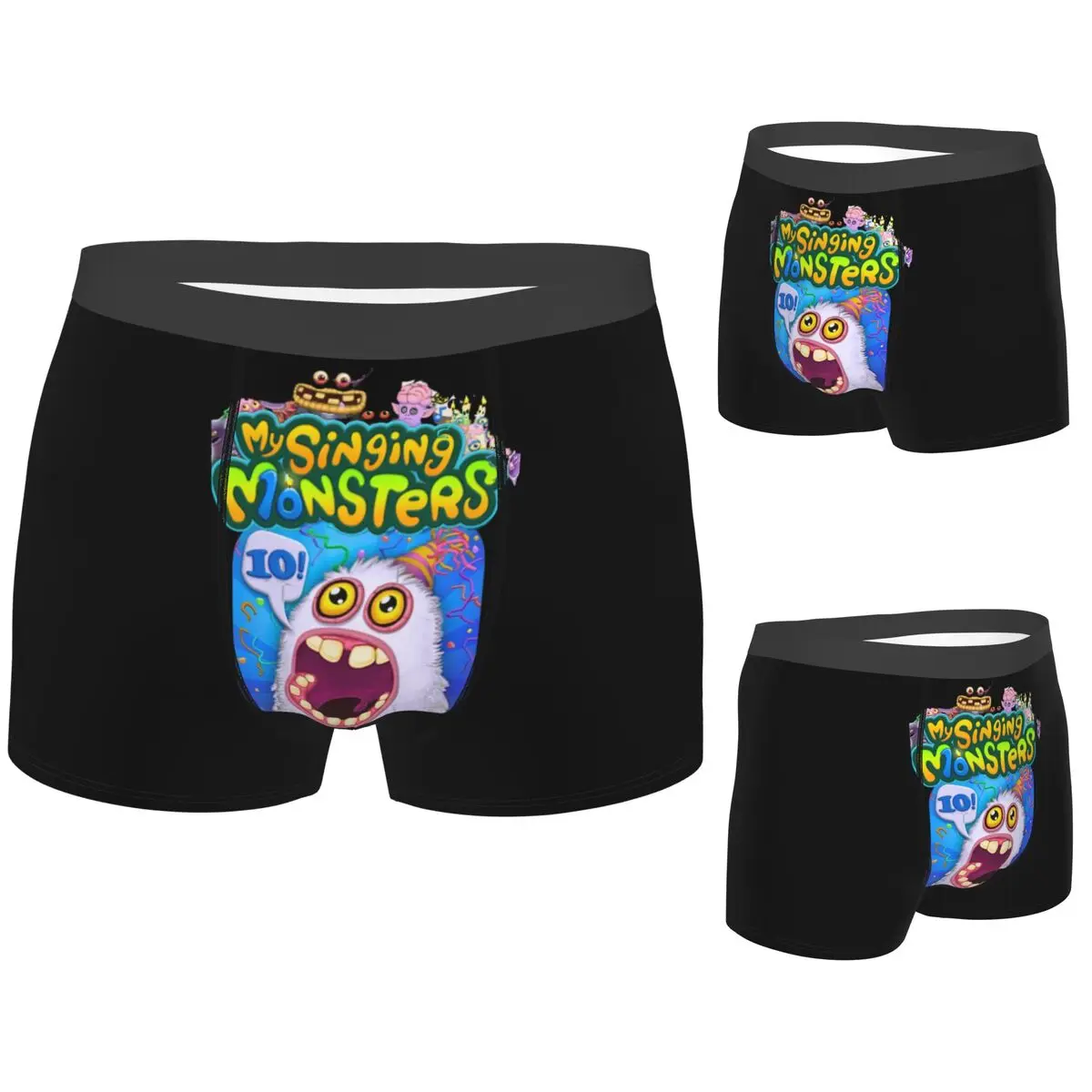 

Трусы-боксеры, шорты Wubbox My Singing Monsters, мужские трусы, удобное нижнее белье для мужчин, подарок бойфренду
