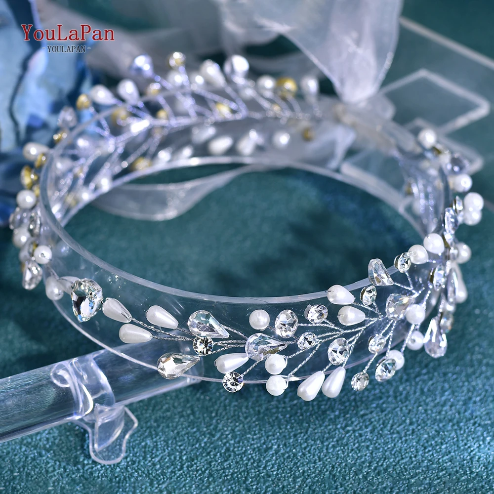 YouLaPan Imitatie Parel Strass Haaraccessoires Bruiloft Bruids Haarband Mode Hoofdband Banket Party Hoofddeksel HP835