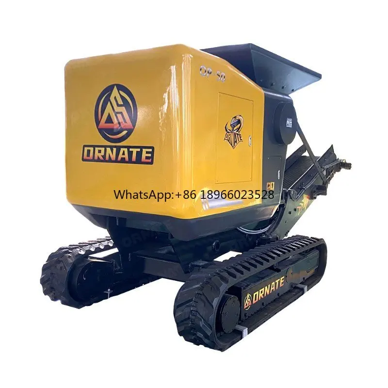 Mobile Mini Crawler Jaw Crusher Portable Stone Rock Crushing Machine Concrete Crusher For Sale