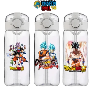 Dragon Ball Anime Water Cup, Sohn Goku, Vegeta, hoher Sinn, weiblich, männlich, studentisch, plastischer, zeichnungen, tragbar, jung, Mädchengeschenk, neu, 400 ml 12 Hauptverkaufswasserflaschenjunge - №11