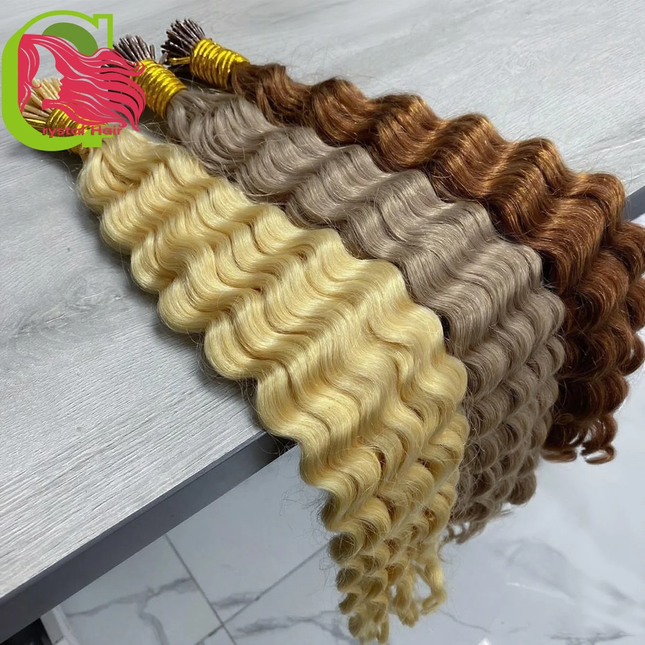 

Глубокая волна, мелированные волосы, наращивание волос с I кончиком, натуральные настоящие девственные человеческие волосы, оригинальные волосы 613, светлый медовый цвет