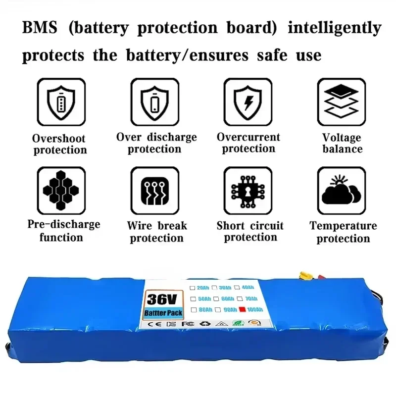 SU 100% brand new M365 original 36V battery 30Ah Kick 10S3P 18650 battery pack Scooter battery BMS board free shipping