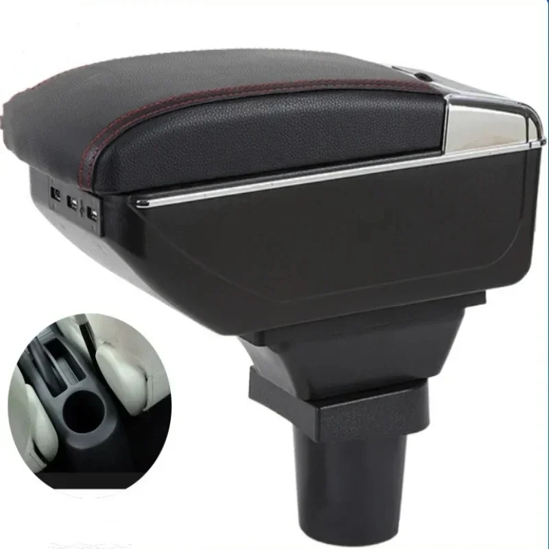 New luxury For Volkswagen UP Armrest Box For Skoda Citigo VW UP Seat Mii Car Armrest Car Storage Box Cup Holder Car Accessories