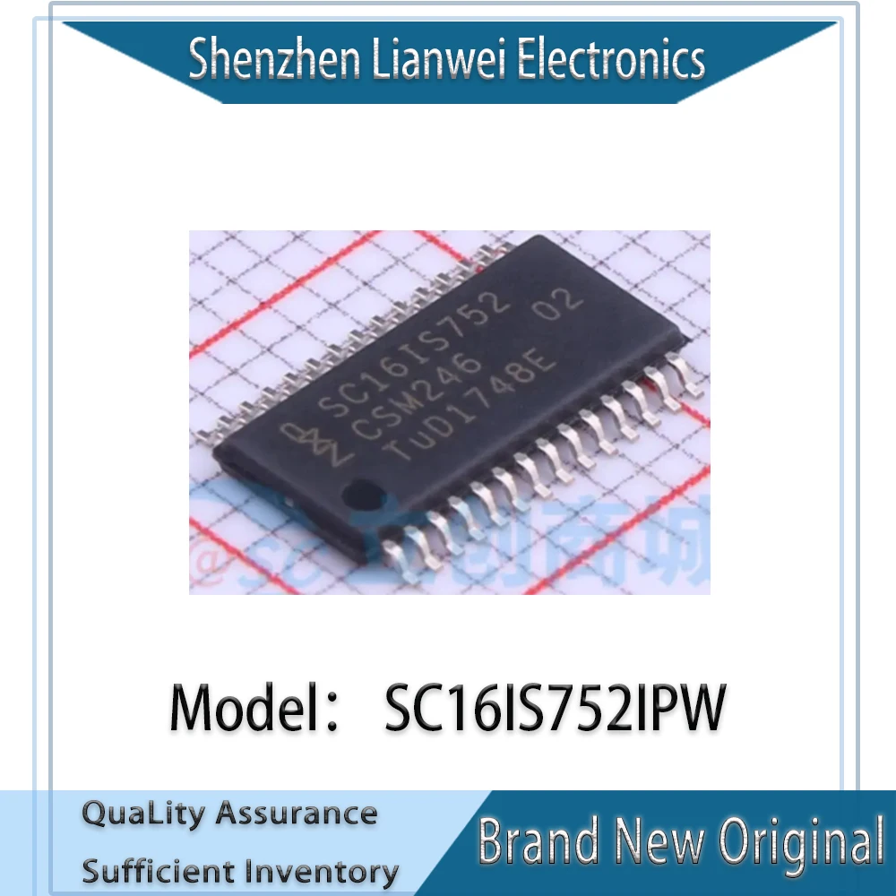 

100% New Original SC16IS752IPW SC16IS752 IC Chipset TSSOP-28