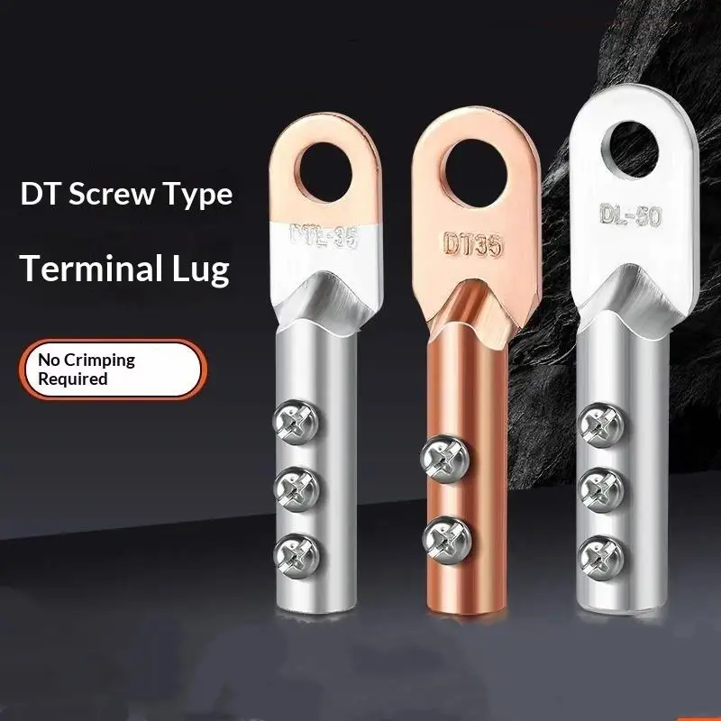 Hot Sale Screw Mount Copper Wire Terminal Copper Aluminum Crimp Connector Cable Joint Wire Lug