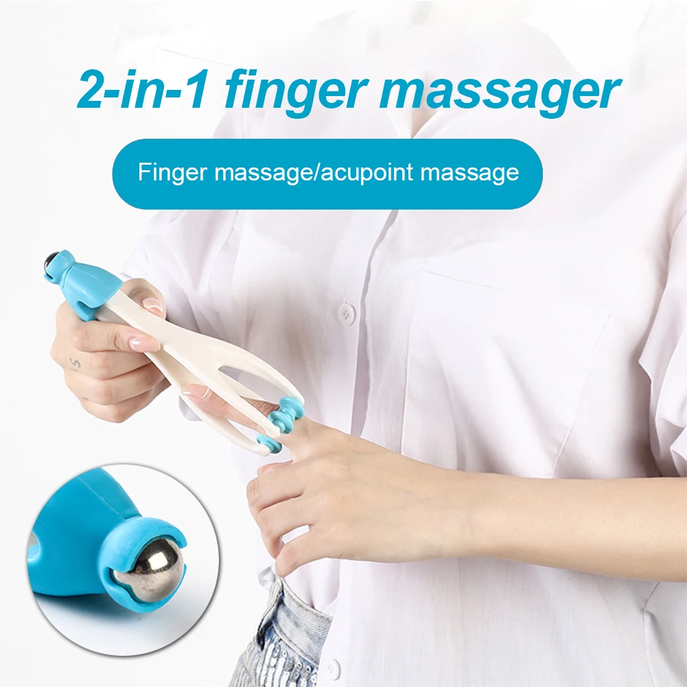 

Hand Finger Massager Roller Training Finger Exerciser Hand Massager for Acupuncture Points Joint Relax Muscle Massage Tool مساج