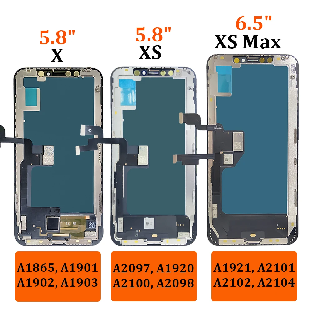 OLED Screen For iPhone X XS MAX LCD Display 3D Touch Screen A1865 A1921 Ecran Digitizer Assembly Replacement Mobile Phone Repair