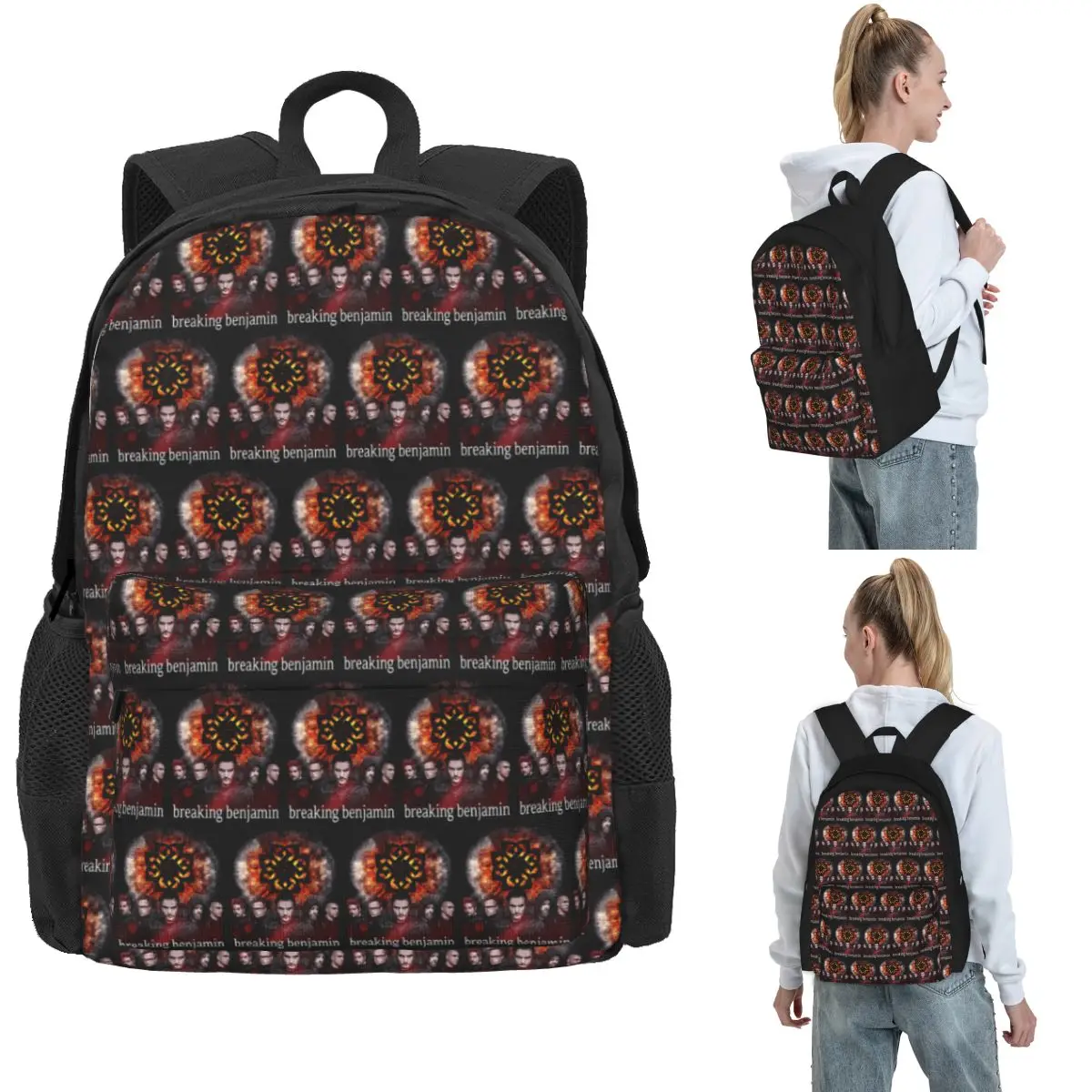 

Band Music Vintage Albums Tour Logo Backpack Hot Sale Daypack Large Capacity Kids BookBag School Bag Shoulder Bags for Men Women