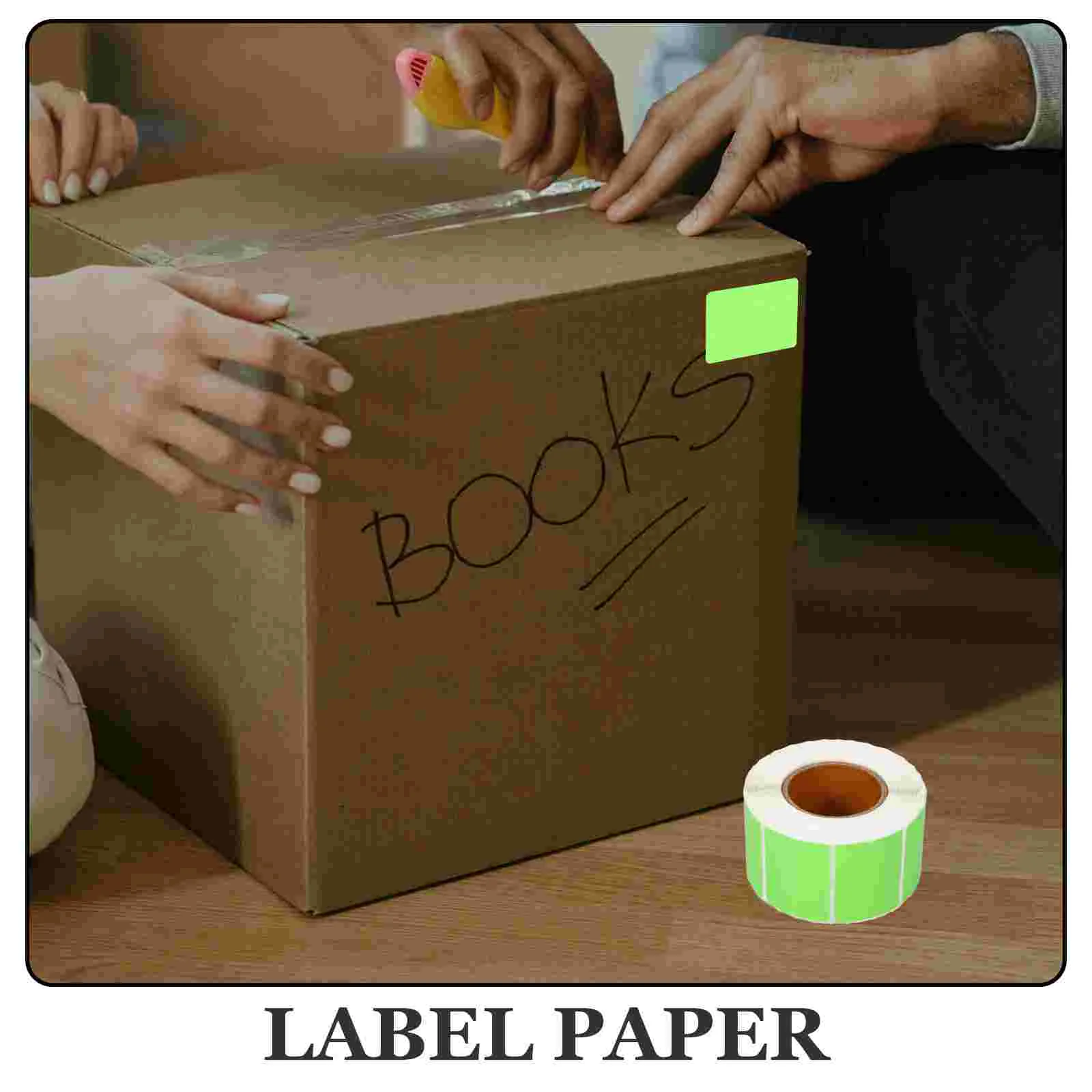 Sticker Kleur Thermisch Papier Gekleurde Stipstickers Zelfklevend Adreslabel Rond