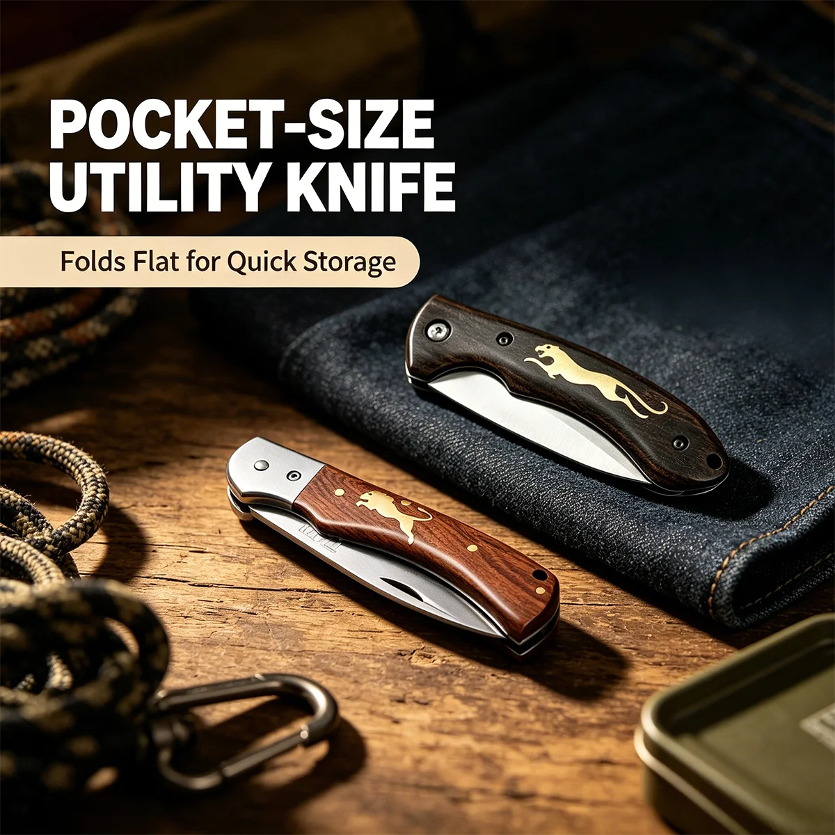New Outdoor Folding Knife, High Hardness Survival Tool for Camping & Protection, Multi-Use Portable Knife for Unpacking