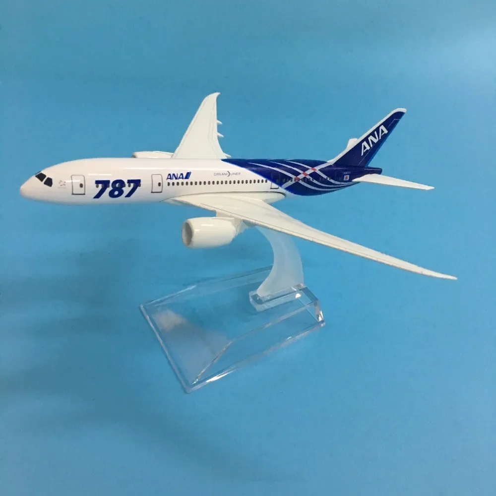 

16cm Japan All Nippon Airways B787 Airbus 1:400 Scale Boeing 787 Airline Die-cast Alloy Metal Airplane Model Toy (with Stand)