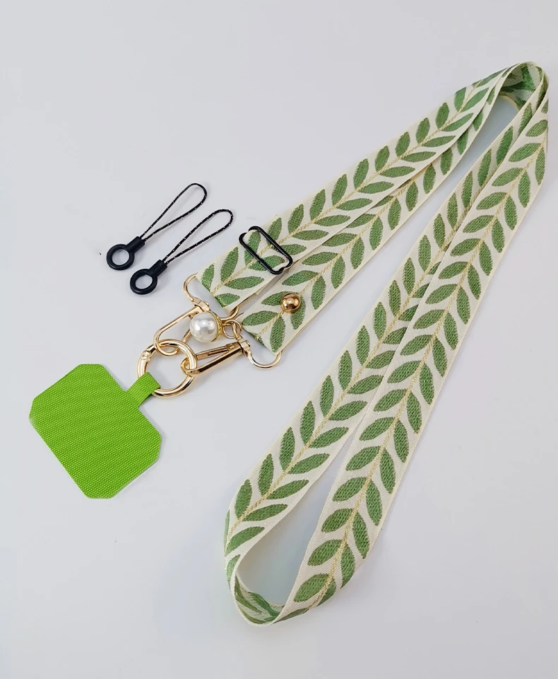 Cordino Elegante Con Perle Bianche Per Cellulare – Laccio Regolabile 120 Cm, A Tracolla O Da Polso, Con Attacco Universale Per Smartphone, Viaggi E Shopping