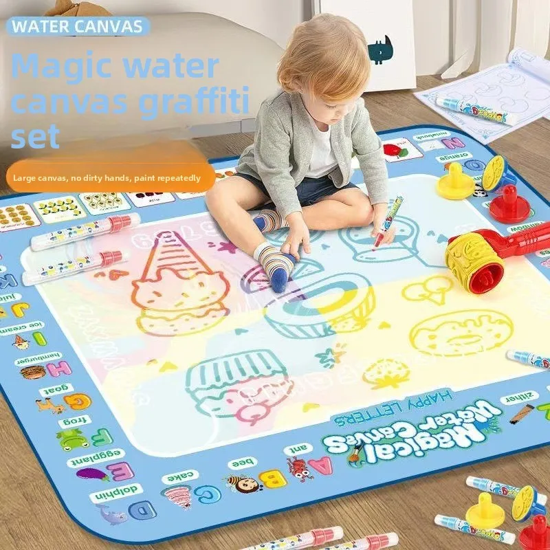 Magic Water Canvas Toy Can Be Clear Water Painting Drawing Board Magic Color Graffiti Blanket Water Painting Book Children's Toy