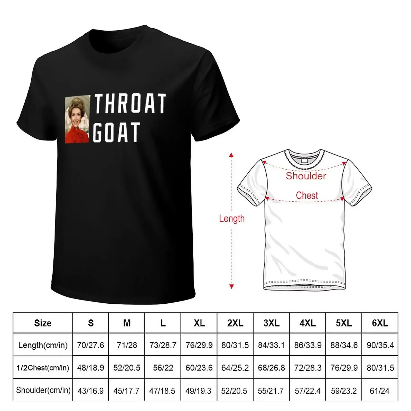 Throat Goat - Nancy Reagan T-Shirt anime t shirts plus sizes t shirts men