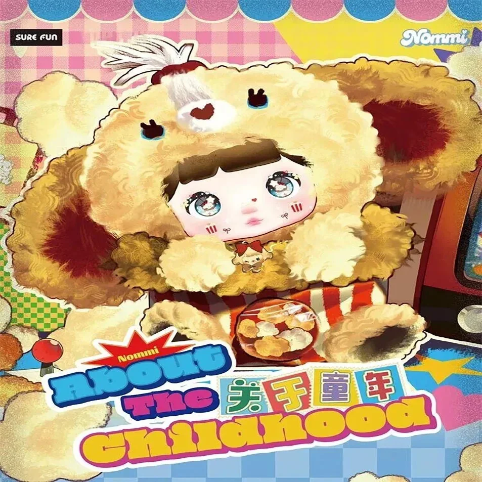 

SUREFUN Nommi Childhood Series Vinyl Plush Blind Box Cute Rabbit Doll Pendant Handpiece Collectible Toy Gift For Kids Anime Fans
