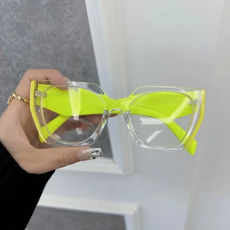 Fashion Stylish Square Eyeglasses Frames Women Men Transparent Clear Brand Designer Optical Cute Frame Oculos