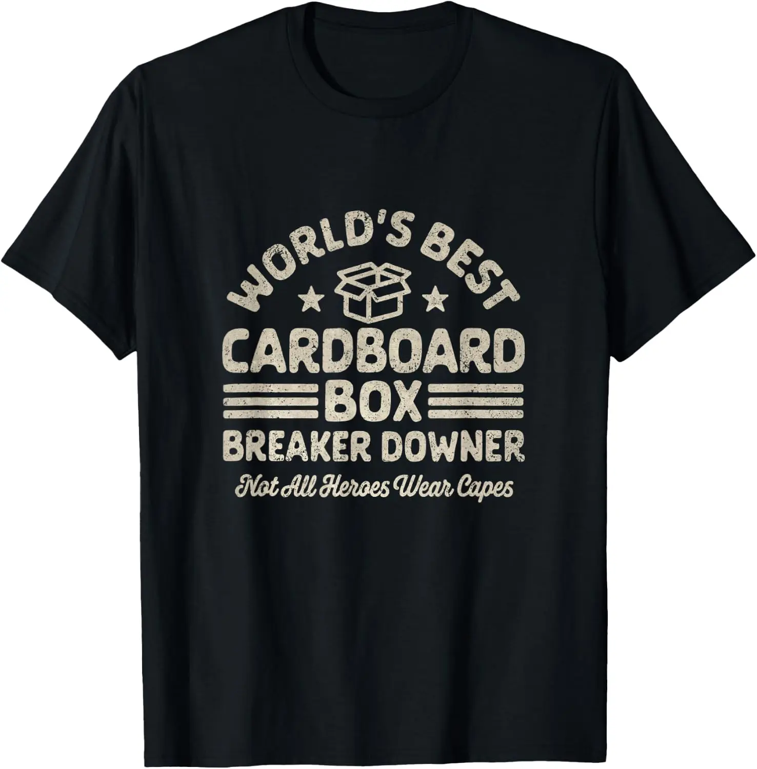 Worlds Best Cardboard Box Breaker Downer Graphic T-Shirt