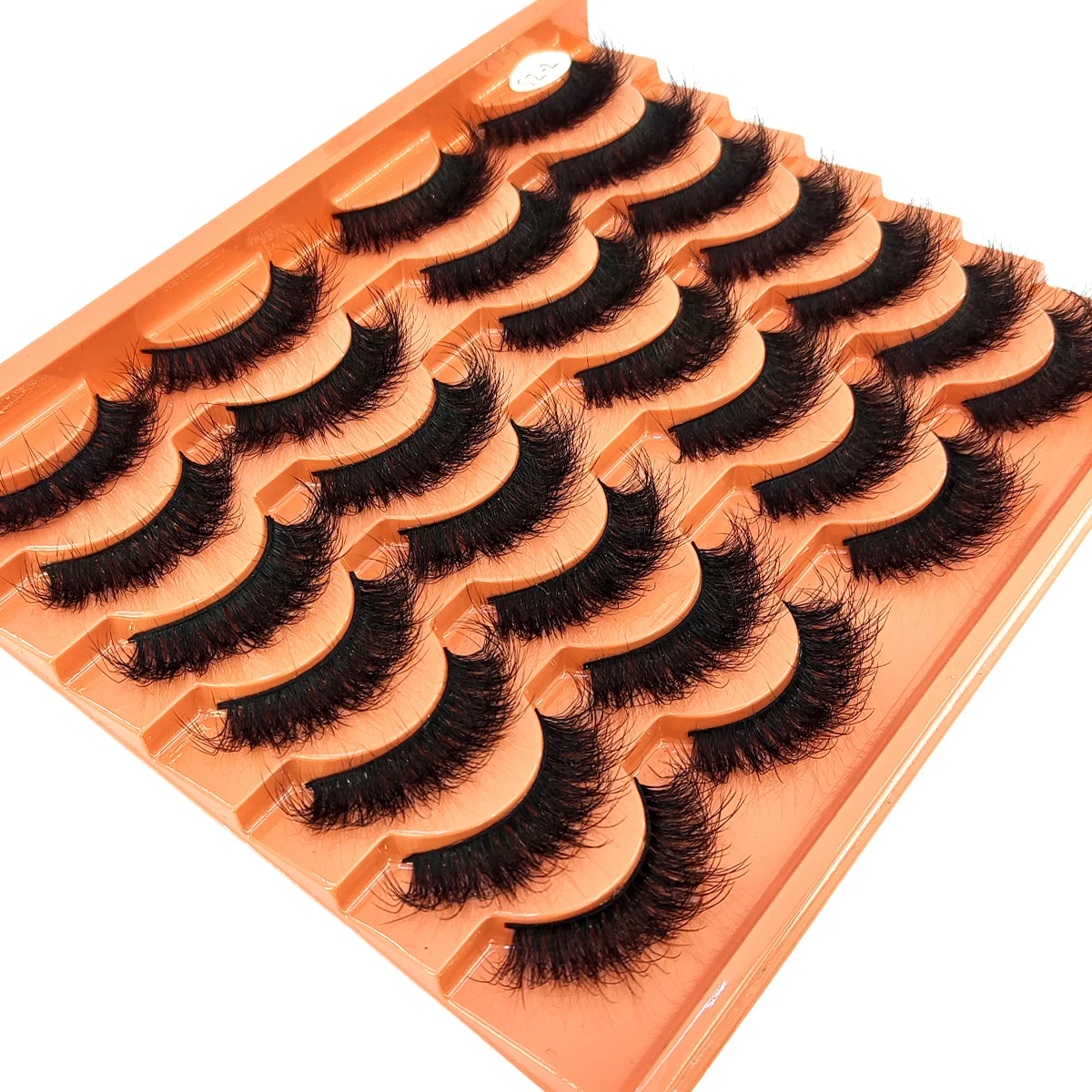 Nouveau 14 paires de cils de vison artificiels 3D faux cils dramatiques cils moelleux faits à la main cils longs naturels