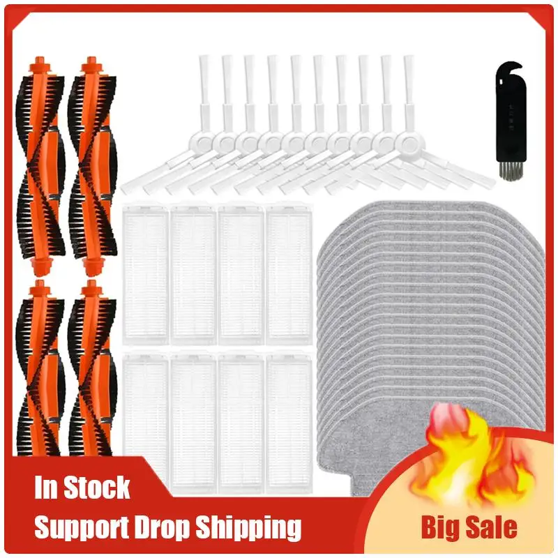 

Limited Edition For Robot Vacuum S10 S12 T12 B106GL/ Mop 2S XMSTJQR2S / 3C B106CN Main Side Brush Filter Mop Cloths Rag P