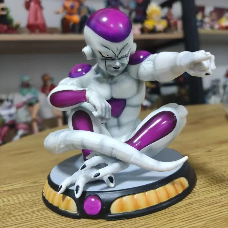 Décoration de voiture de 14cm, figurine de dessin animé Dragon Ball Z de classe Frieza, figurine d'action en PVC, ornement de bureau Collection modèle poupée jouets