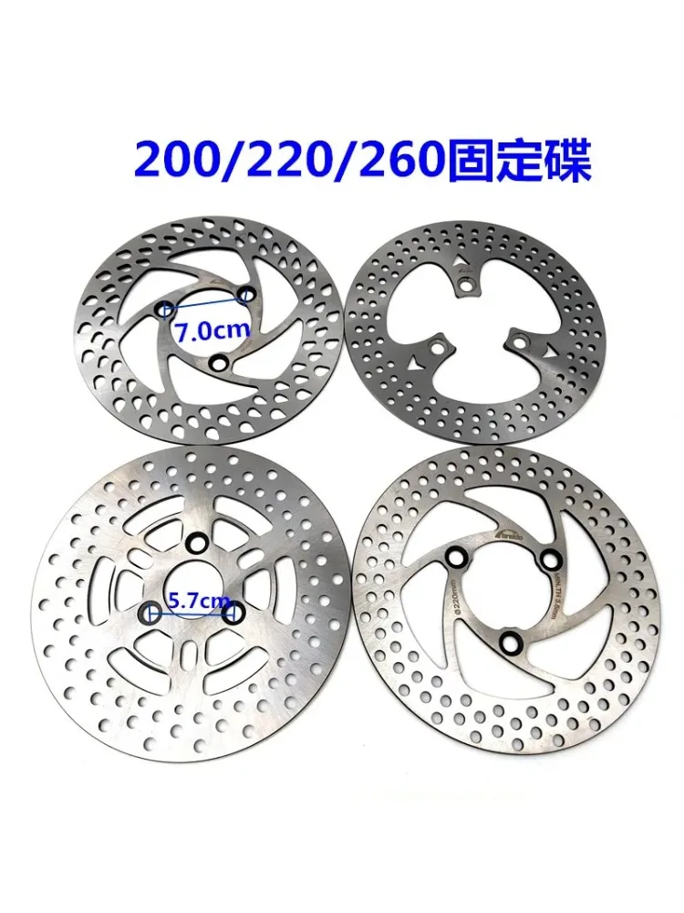 AliExpress NONE 200mm 220mm 260mm 3 Hole Brake Disc, Stainless Steel Front Rear Rotor Disks for Universal Motorcycle Scooter Dirt Bike ATV 1pc