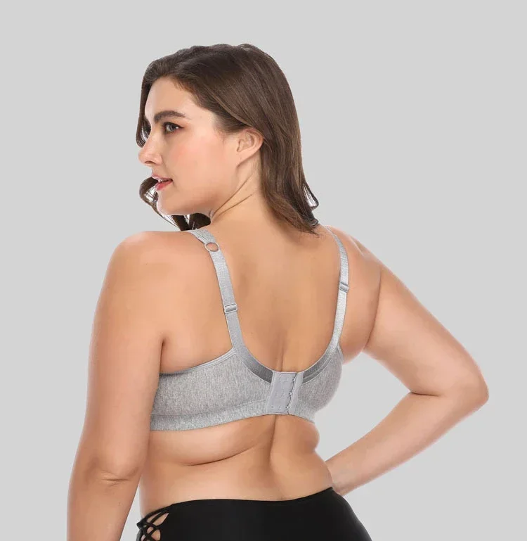 TOP Push Up Bra Plus Size Bras for Women Full Coverage D E F Cup Seamless Underwear Cotton Bh 115E 110E 105E 100E 95E 90E85E C02