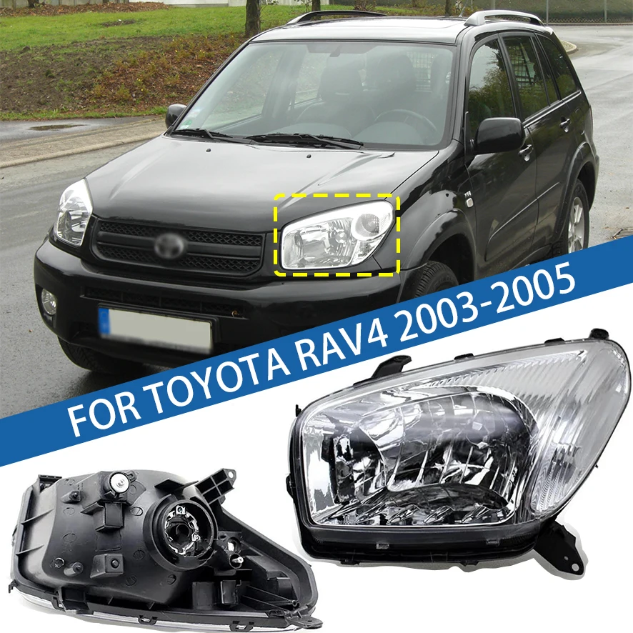 

Left/Right Side Car Front Bumper Headlight For Toyota RAV4 2003 2004 2005 Daytime Running Lights Headlamps Car Accessories