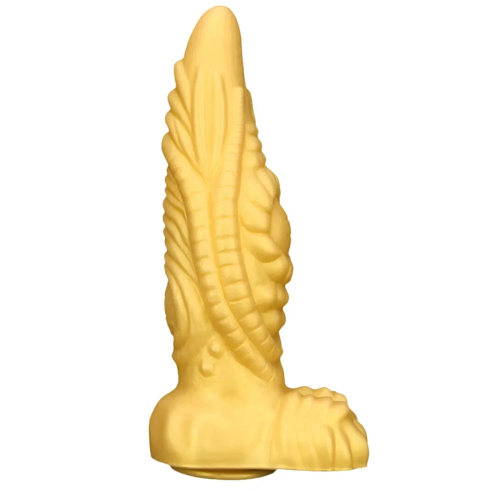 37CM Golden Monster Dildo Super Huge Dildo Soft Silicone Alien Penis Thick Strong Suction Cup Base Dragon Dildo Sex Toy