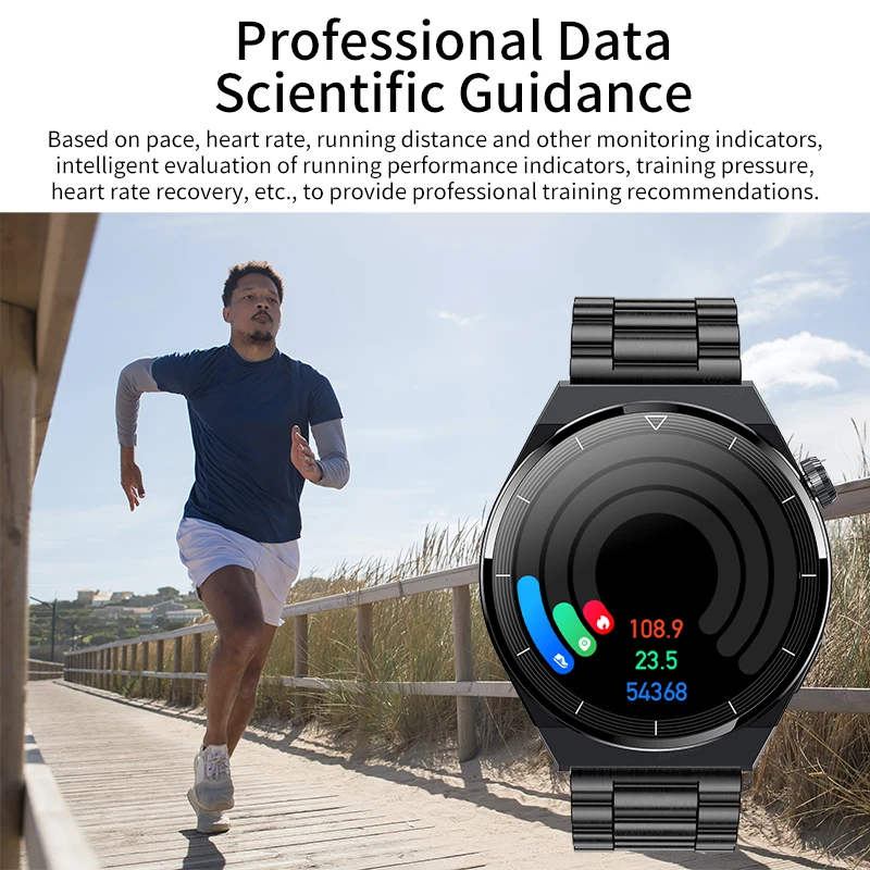 LIGE-reloj inteligente para hombre, accesorio de pulsera resistente al agua con llamadas, Bluetooth, control de la presión arterial, compatible con Android e iOS 2022, NFC