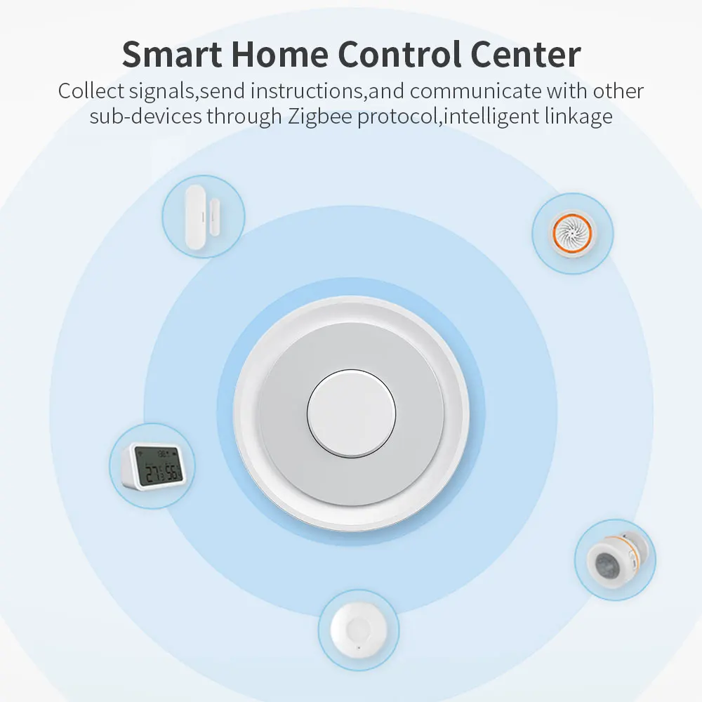 Zigbee Gateway Tuya HUB Wireless Bridge Smart Home Remote Control Zigbee 3.0 Protocol Smart Life Works With Alexa Google Home