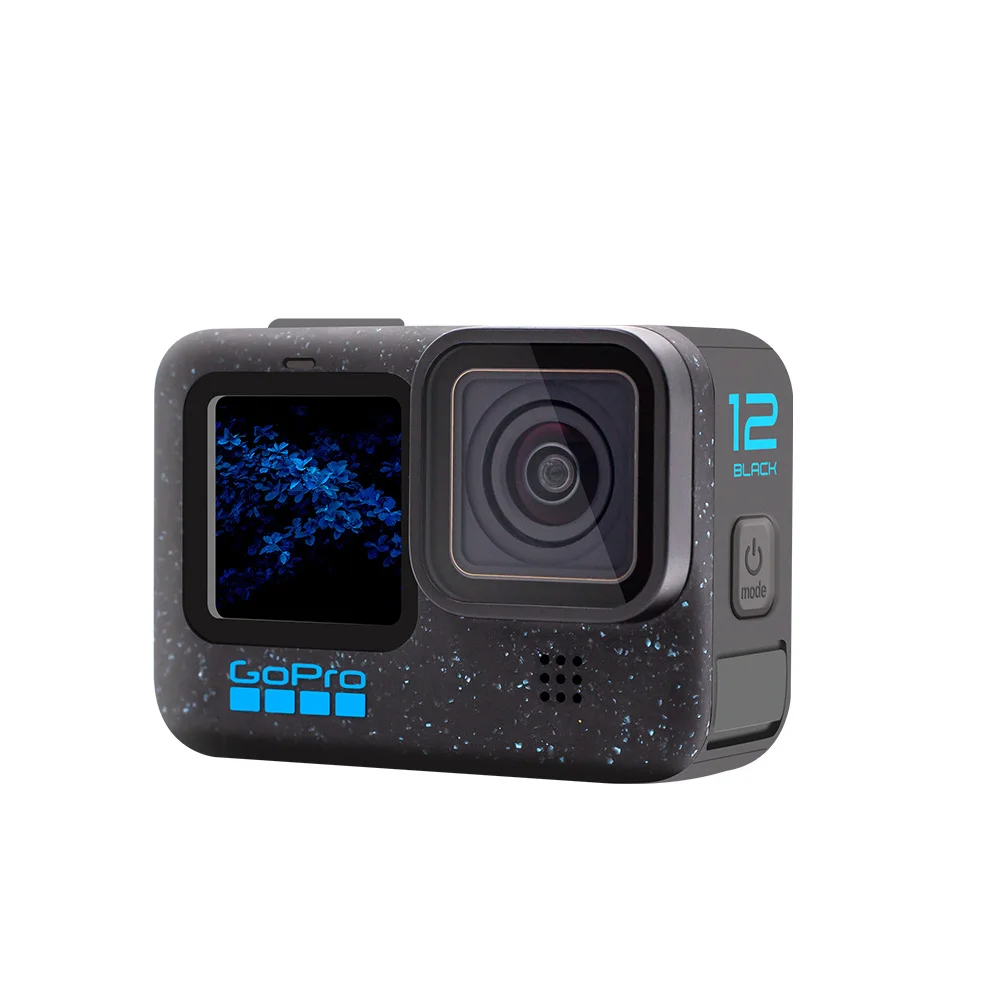 Czarna kamera akcji GoPro HERO 12 z wideo Ultra HD 5,3K60, zdjęcia 27 MP, HDR, czujnikiem obrazu 1/1,9 cala,